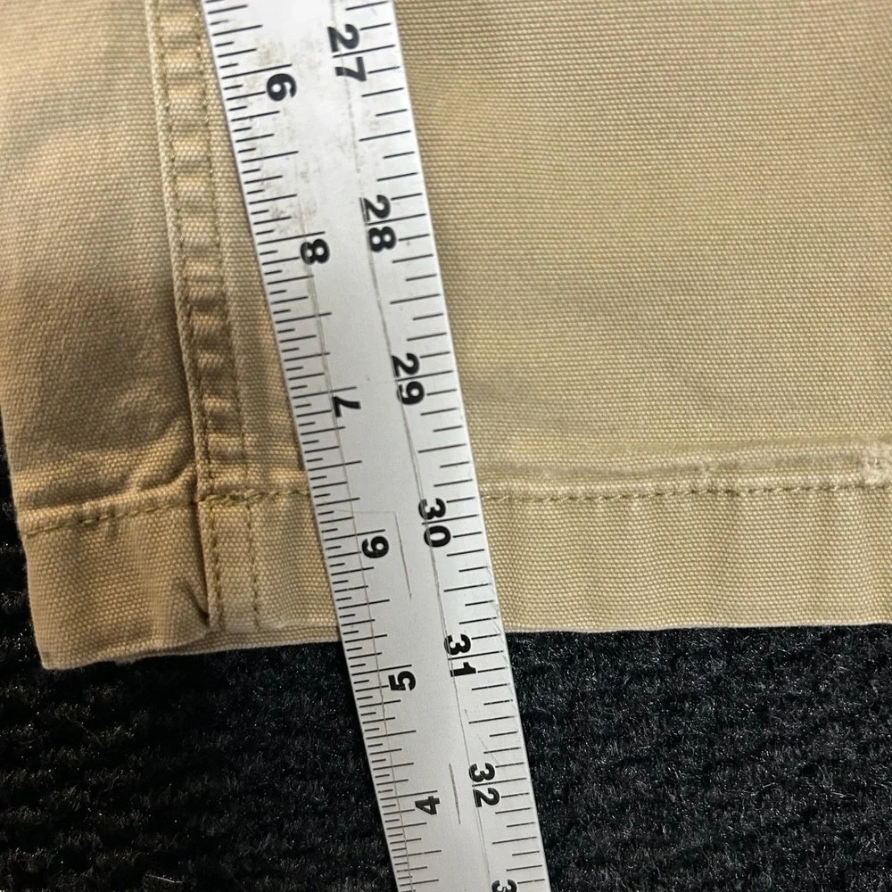 Carhartt Men Relaxed Fit Cargo Work Pants Khaki Tan‎ 34x32 Rugged Flex